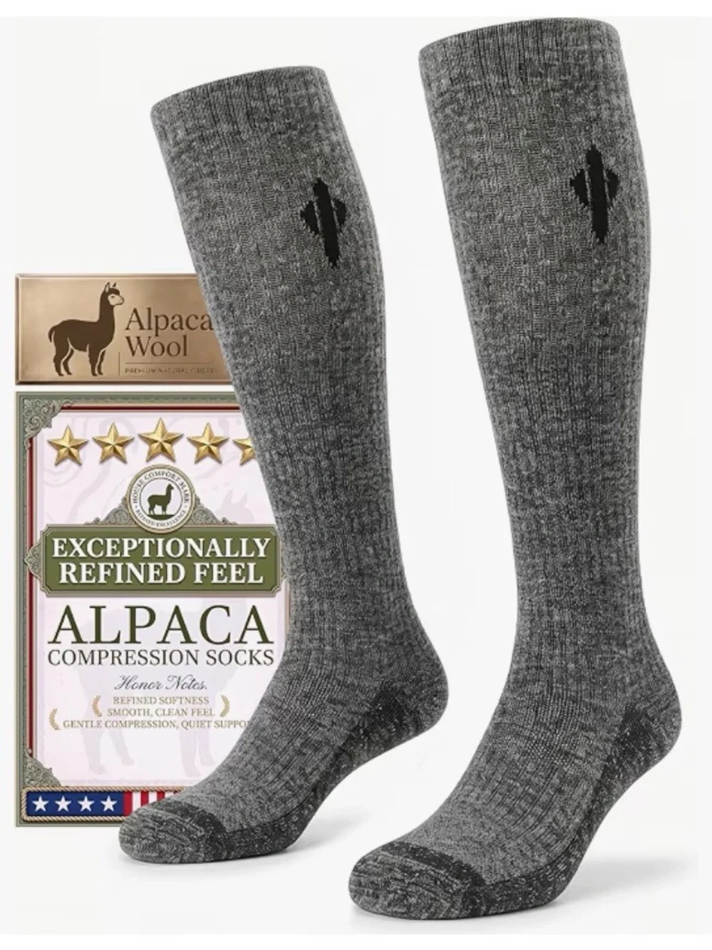 Alpaca Compression Socks for Men & Women